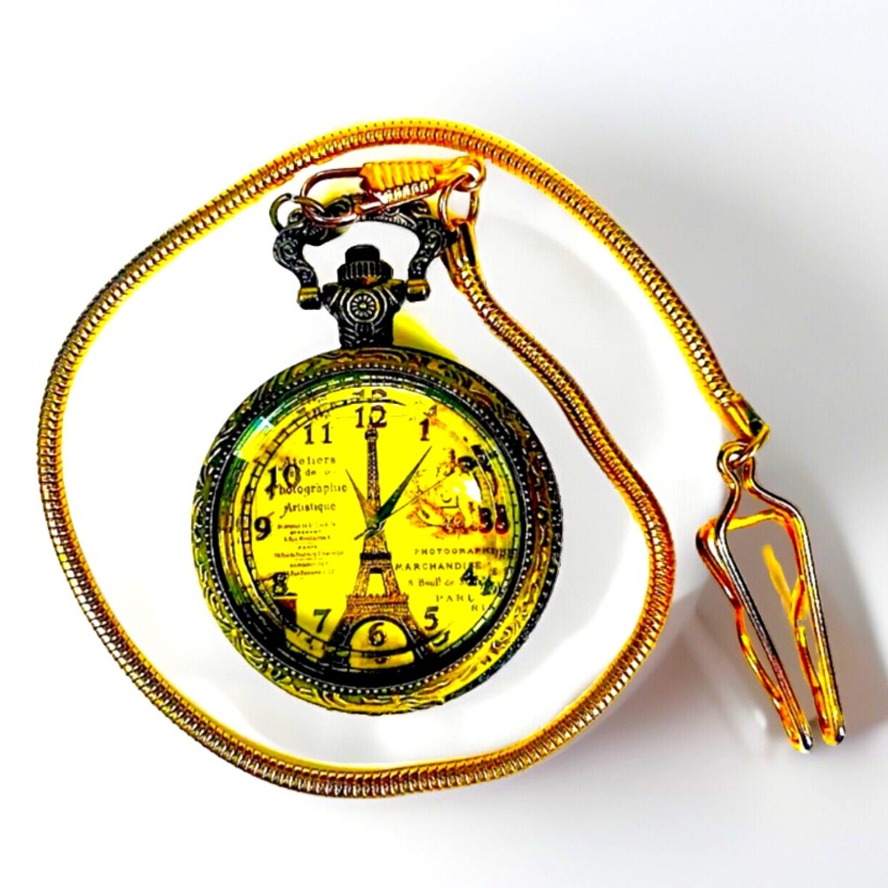 Vintage Pocket Watch with Fob Chain Lot